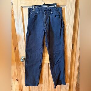 Dickies Men's Rinsed Black Sanded Duck Carpenter Jeans